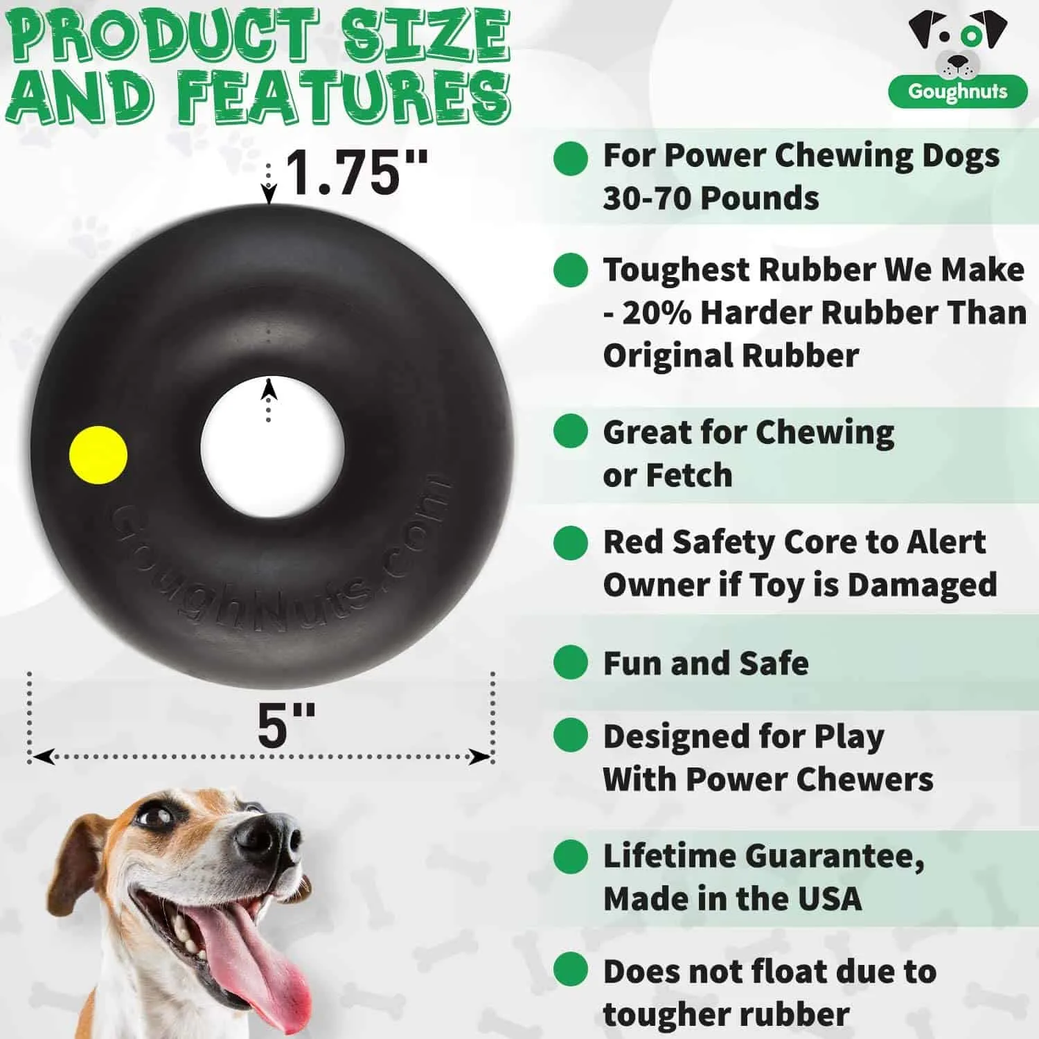 AAfree Dog Chew Toys for Aggressive Chewers, Indestructible Dog