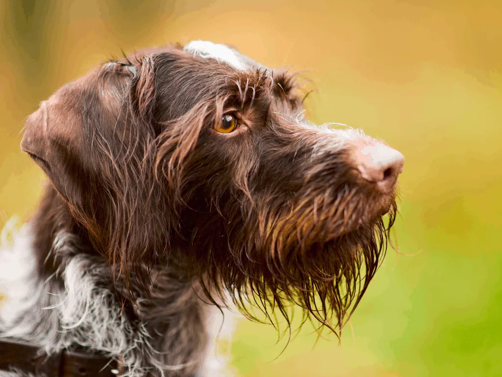 Dog eyebrows from a German wirehair Pointer.