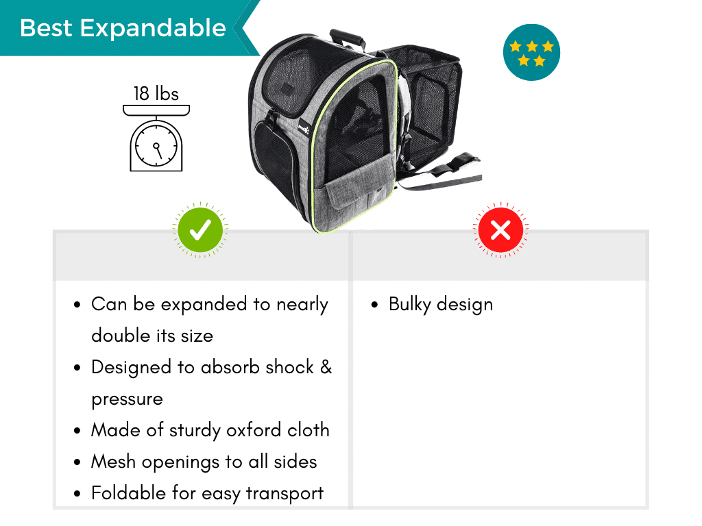 Pros and cons list of the backpack that is the most expendable.