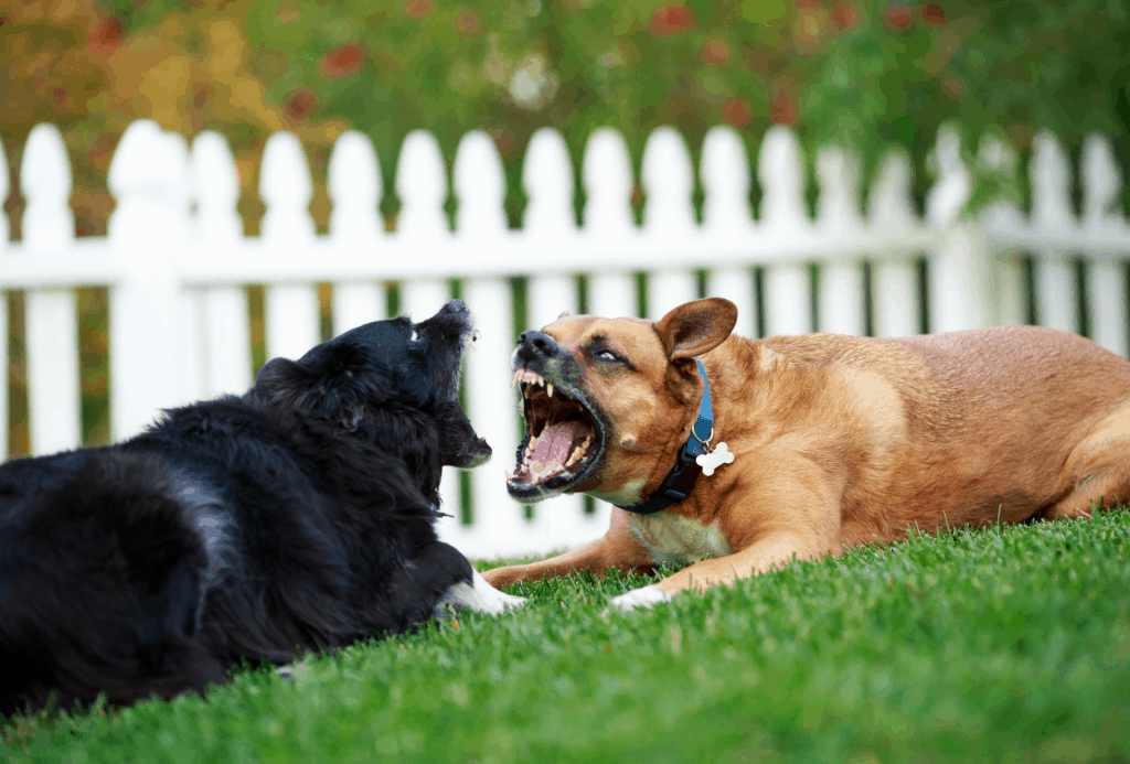 dog suddenly aggressive to other dog in house