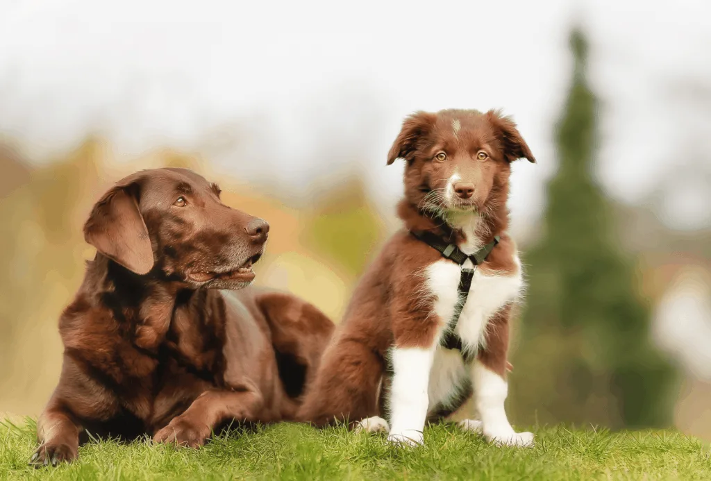 do puppies help older dogs