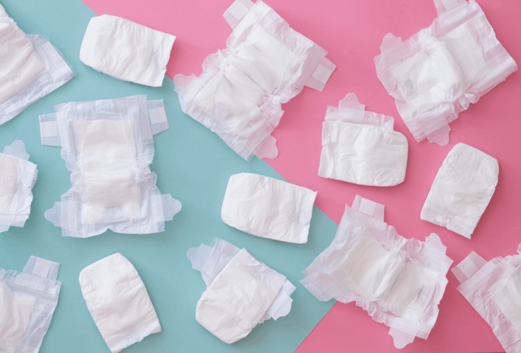 Disposable dog diapers.